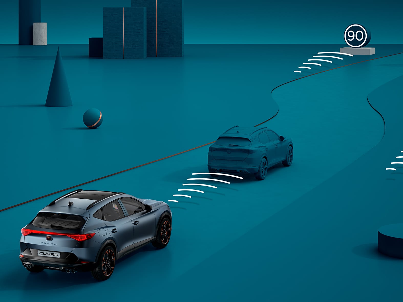 new cupra formentor compact SUV with adaptive cruise control 