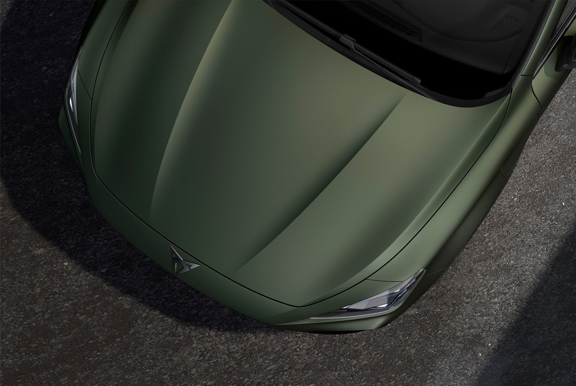 Bird’s eye view of new CUPRA Formentor tribe edition 2025 in manganese matt