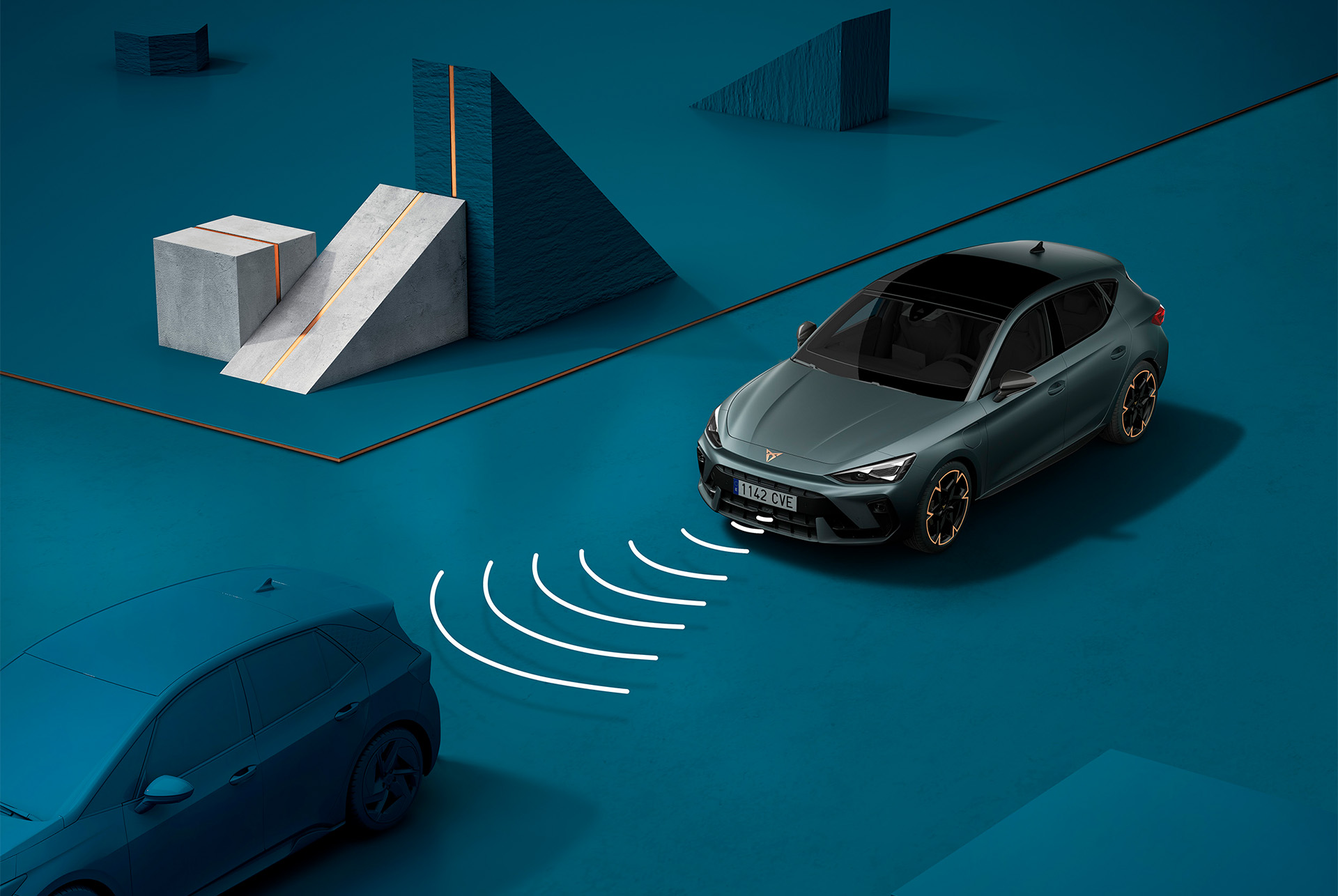 how to use Cupra Leon and adaptive cruise control system, ACC visual demo.