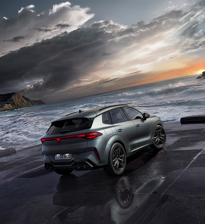 new CUPRA Terramar PHEV V2 Special Edition test drive in rear perspective