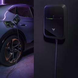 how to charge cupra phev using a wall charger, tavascan car charging at home