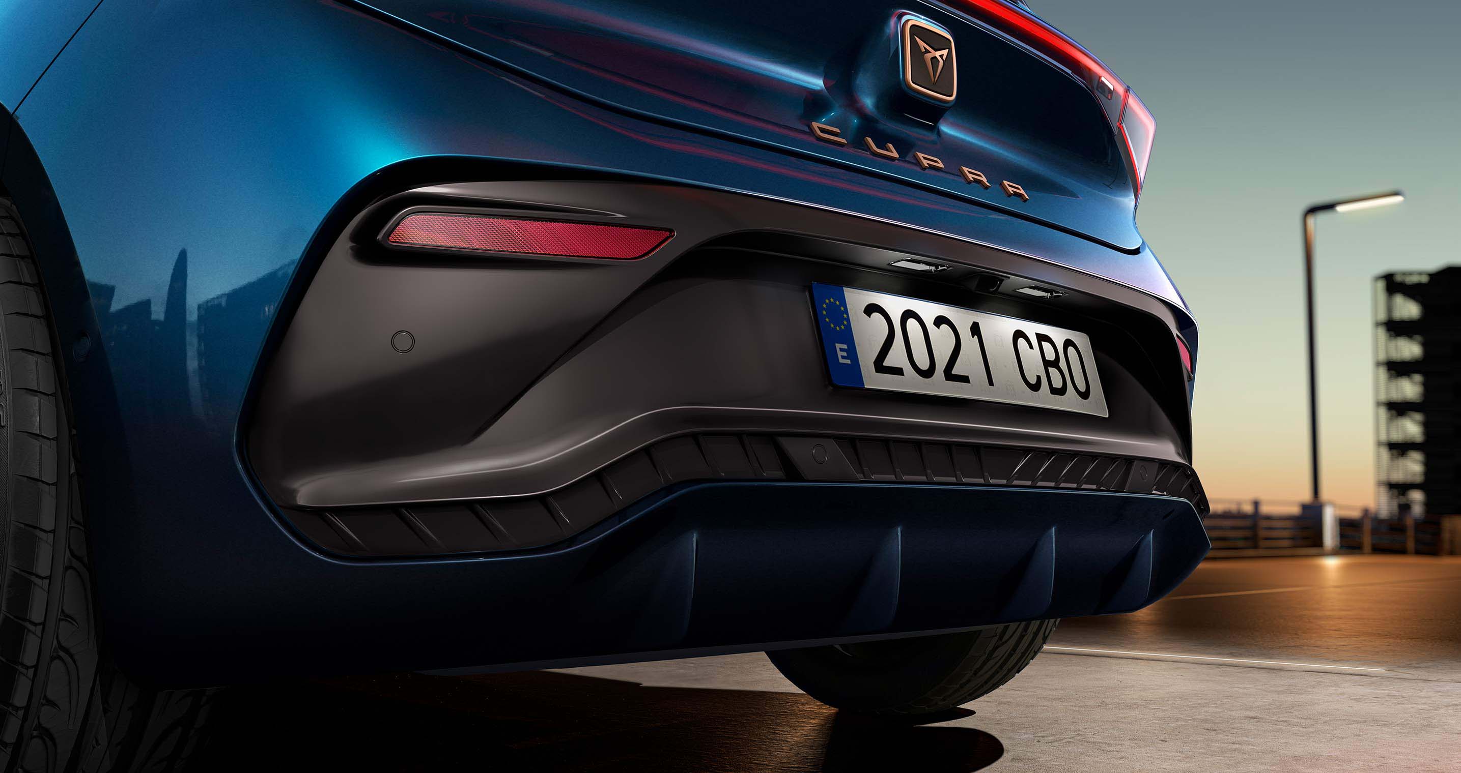 cupra born rear diffuser.